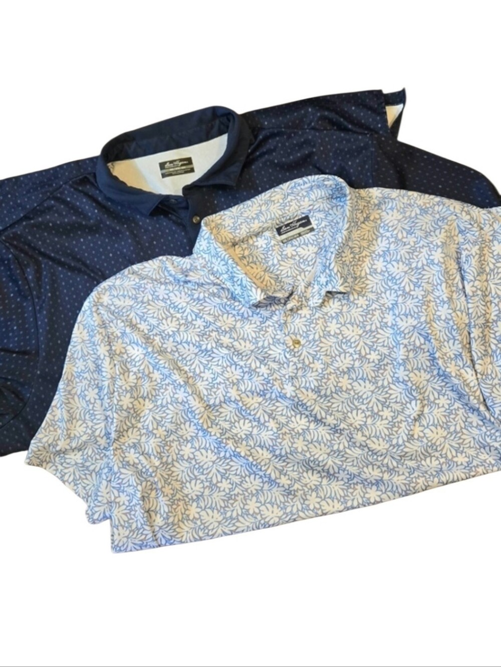 2 Ben Hogan Performance Golf Polos Blue - Classic Casual 3XL Both 28pitx31Length